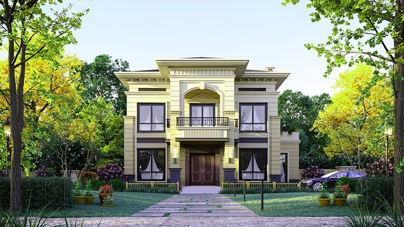 浙江中式合院住宅，开放庭院与邻里乡亲更亲近